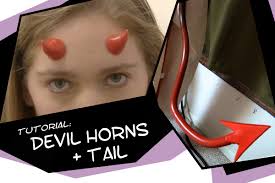how to make a devil tail and horns for