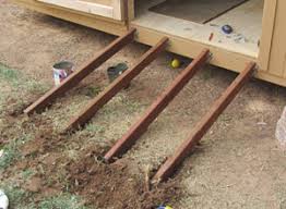 Make a notch to the bottom of the joists, so you can install the support. How To Build A Shed Ramp
