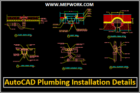 autocad plumbing installation details