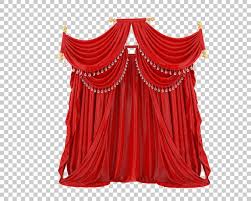 premium psd curtains isolated on