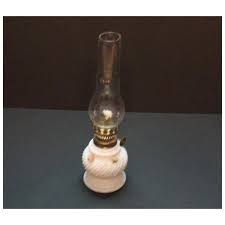 Vintage Miniature Milk Glass Kerosene