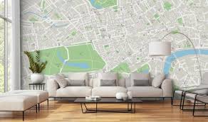 City Map Wallpaper Wall Murals