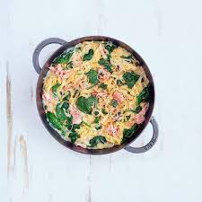 one pot pasta spinach and smoked salmon