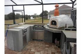 Outdoor Kitchen With Wood Fired Pizza Oven
