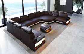 leather sectional sofa bel air xl