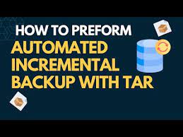 automatic incremental backup with tar