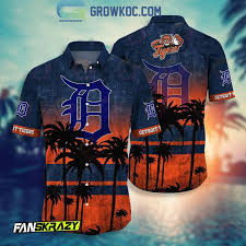 Detroit Tigers Mlb Hawaii Shirt Style