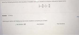 Following Absolute Value Equation