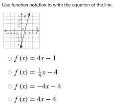 Function Notation To Write The Equation