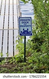 216 private dock sign images stock