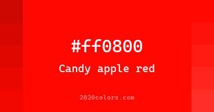 candy apple red ff0800 knowledge base