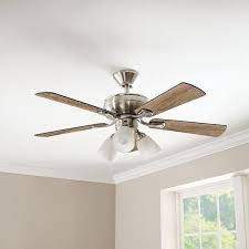 Indoor Led Brushed Nickel Ceiling Fan