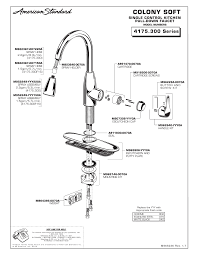 pull down kitchen faucet parts diagram