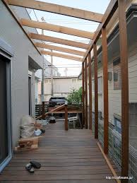 ウッドデッキの2期工事が始まりました パーゴラをdiyして くつろぐ事のできる空間を創り上げようと思います パーゴラとパティオ バルコニーのデザイン パティオ