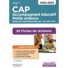 CAP ACCOMPAGNANT EDUCATIF PETITE ENFANCE. EPREUVES PROFESSIONNELLES. EP1-EP2 -EP3. 90 FICHES DE REVISIONS, EDITION 2022-2023, Châteaureynaud Virginie  pas cher - Auchan.fr