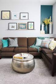 modern family room makeover with hidden