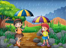 rainy season vector art icons and