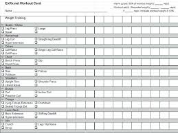 Excel Workout Log Template Thepostcode Co