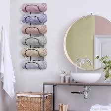 Dyiom Towel Rack Wall Mounted Bathroom