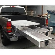 Aluminum Storage Truck Tool Box With Shelf And Drawers For Trailer