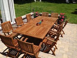 Teak Outdoor Dining Table 47 X 96 Two