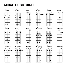 Guitar Chords Chart Design Vector 01 Free Download