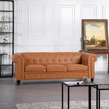 Emery Chesterfield Sofa With Rolled