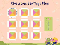 clroom seating chart diagram template