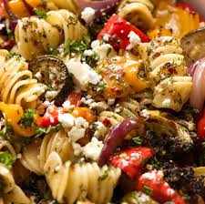 marinated vegetarian pasta salad