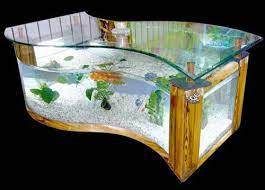 tea table aquarium glass fish tank