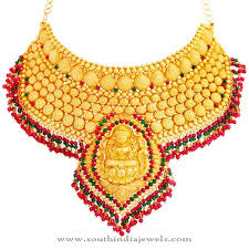 lalithaa jewellery bridal gold necklace