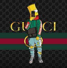 simpsons wallpaper with gucci wallpaper