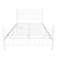 metal bed frame with headboard