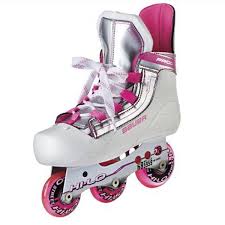 bauer prodigy pink roller hockey skate