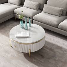 Yelly Modern Round Coffee Table With