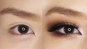 smokey eye makeup for hooded or asian