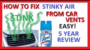 how to fix smelly air from car ac vents