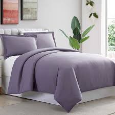 Ultra Plush Solid Duvet Set Purple King