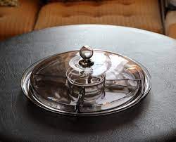 Smoked Glass Serving Tray By Vicke