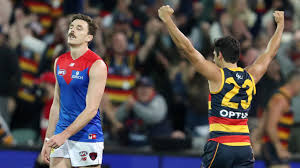 The official afl melbourne demons 2021 calendar featuring all your favourite club players in action on the field, this calendar relives exciting moments . Afl 2021 Adelaide Crows Vs Melbourne Demons Deliberate Handball Scenes One Point Thriller News Com Au Australia S Leading News Site