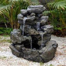 Modern Outdoor Rock Fountain