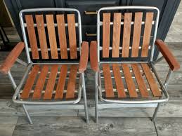 Redwood Aluminum Chair For