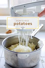 how to use a potato ricer