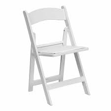 am rfc white resin folding chair the