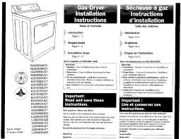 manual residential dryer manuals