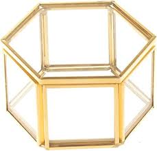 gl hexagon jewelry box jewelry