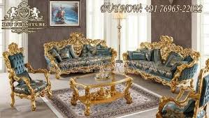 royal blue velvet sofa set luxury