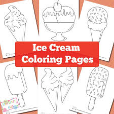 The ice cream cone is not meant to be assembled all at once by the children, but instead by stages. Ice Cream Coloring Pages Itsybitsyfun Com