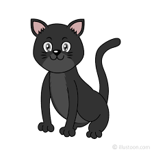 black cat cartoon free png image iloon