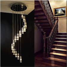 Modern Hanging Chandelier Staircase Crystal Spiral Chandelier Lighting Modern Led Chandeliers Ladder Light Suspension Lamp Led Pendant Lights Aliexpress